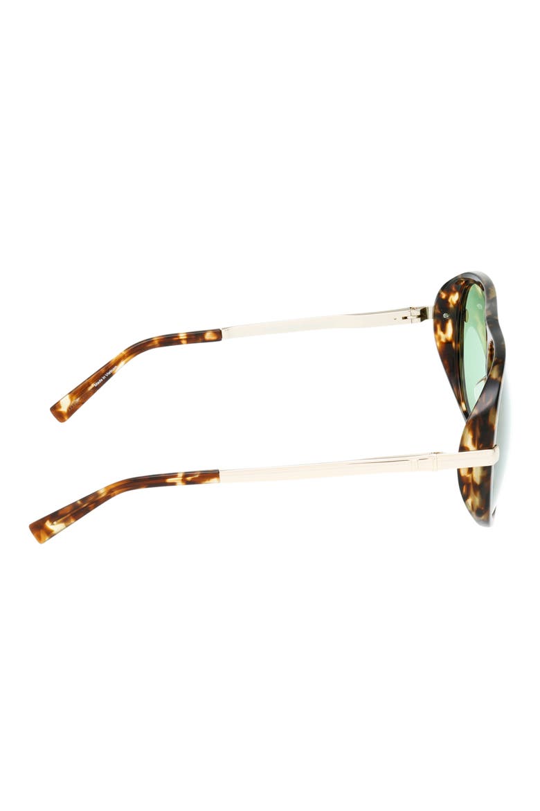 60mm Pilot Sunglasses, Alternate, color, HAVANA/ OTHER / GREEN