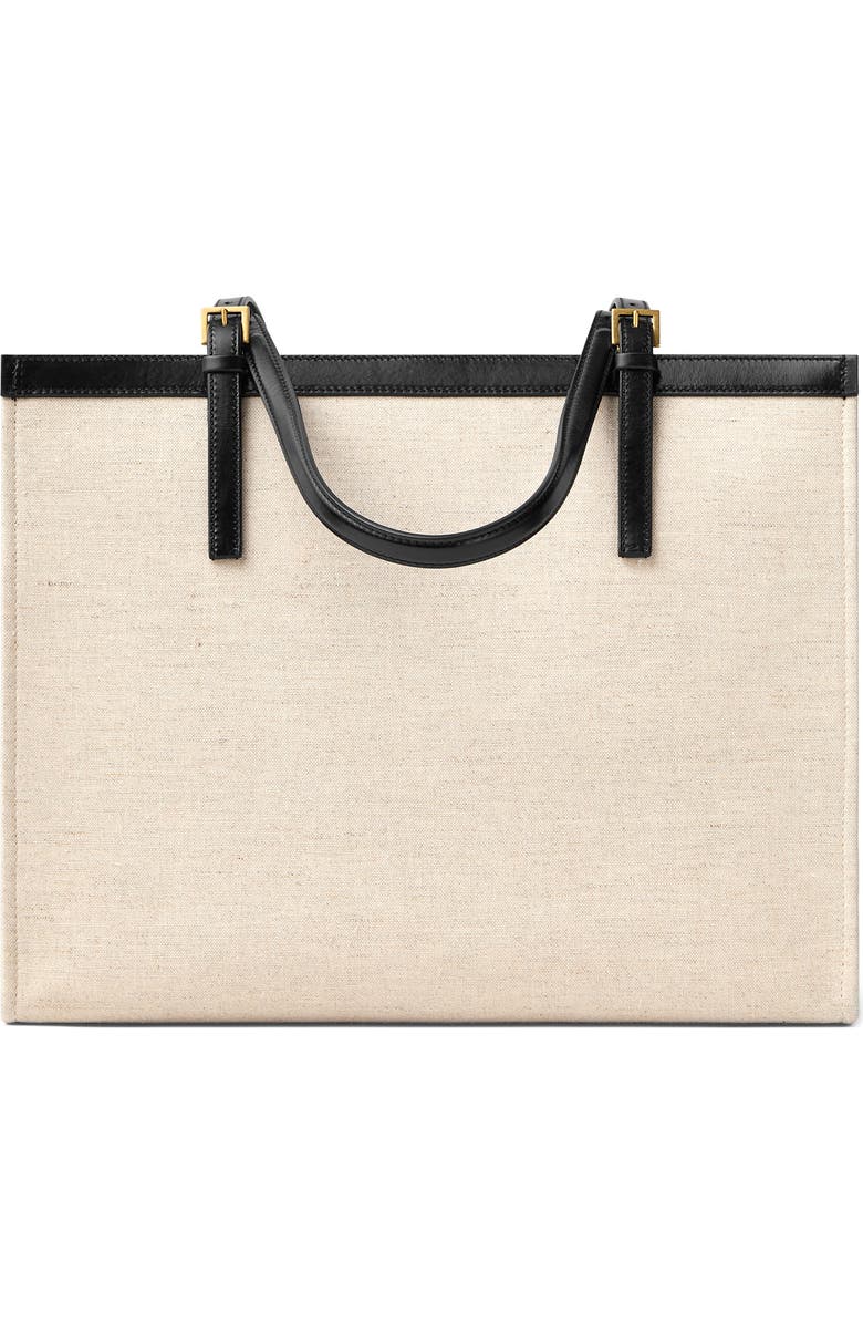 Versace Large Rivière Canvas Tote, Alternate, color,