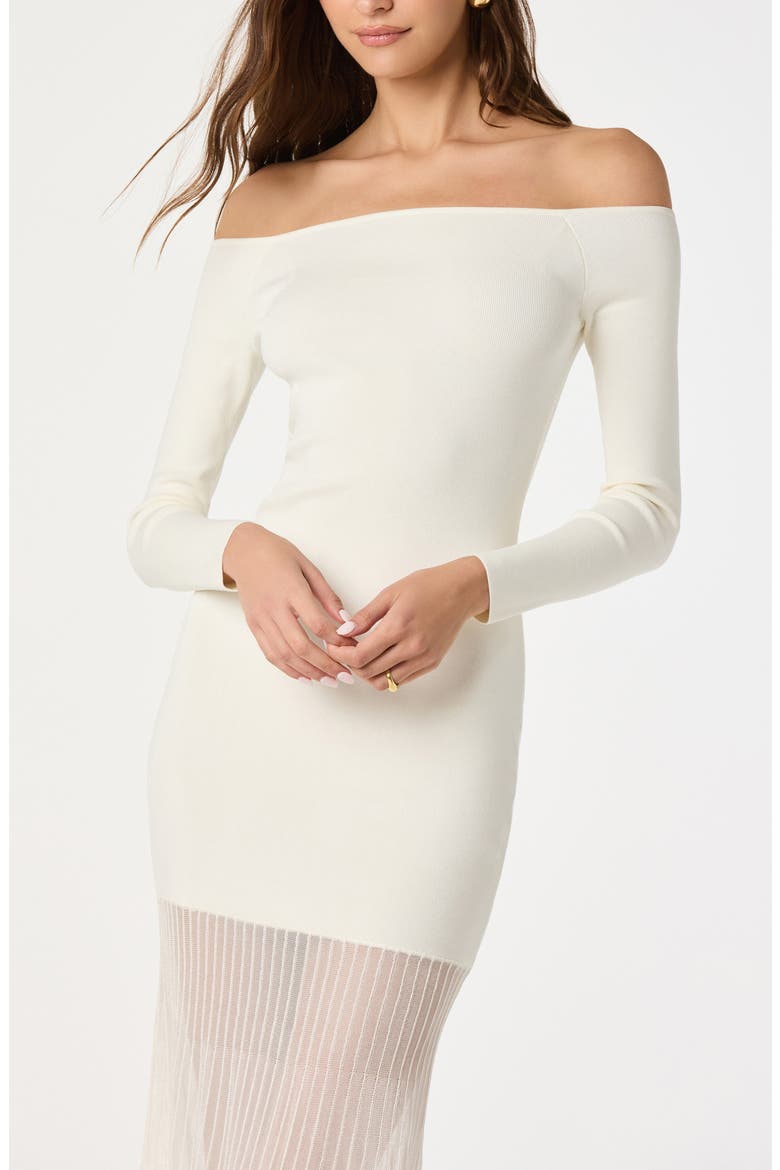 mixed media long sleeve dress Mixed Media Long Sleeve Dress