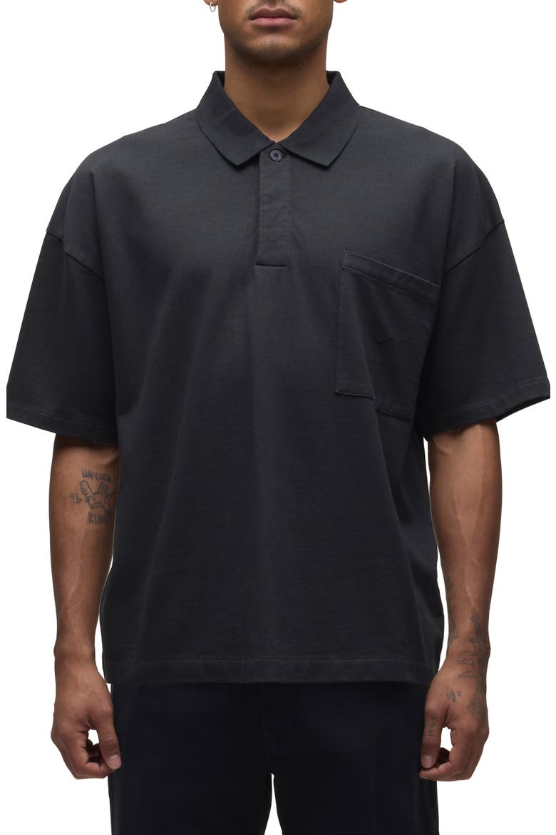 Heavyweight Cotton Pocket Polo, Main, color, NIGHTS