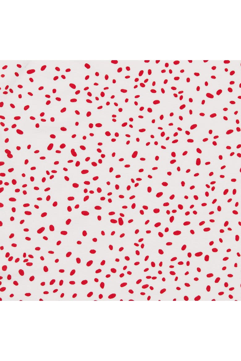 Confetti Dot Pima Knit Night Shirt, Alternate, color, Confetti Dot White/Red