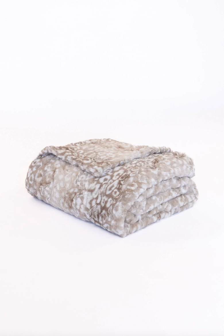San Diego Faux Fur Throw Blanket, Alternate, color, Bambi