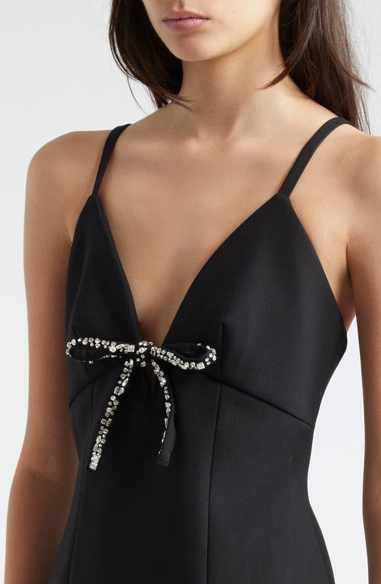 Cinq à Sept Adele Embellished Bow Minidress, Alternate, color, 