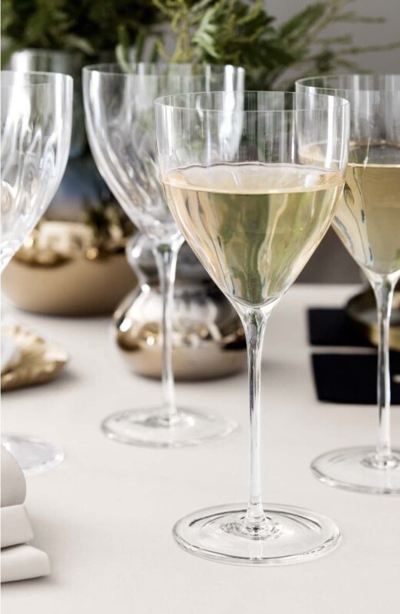 Togas Madison Wine Glasses, Alternate, color, White