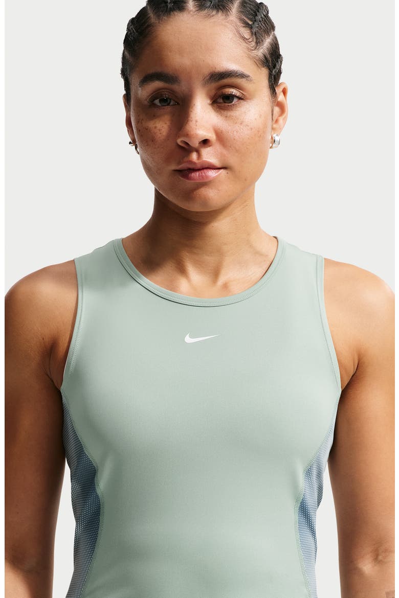 Pro Dri-FIT Crop Tank, Alternate, color, STEAM/ BARELY GREEN/ WHITE