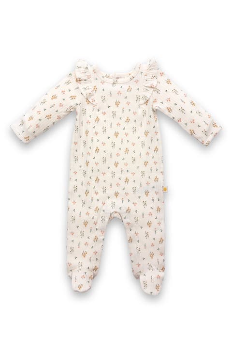 Floral Organic Cotton Footie (Baby)