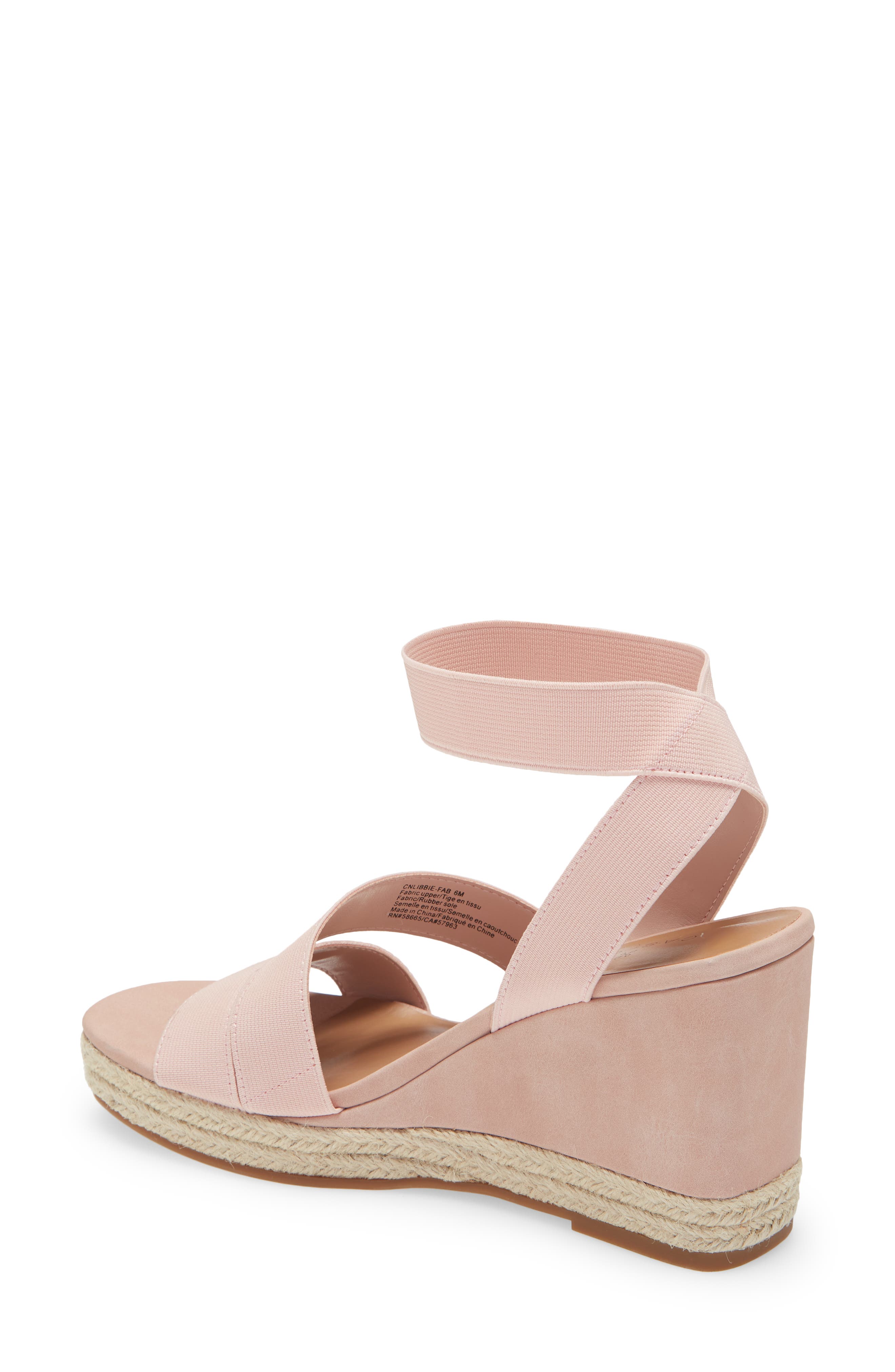 Libbie Wedge Sandal, Alternate, color, PINK SMOKE