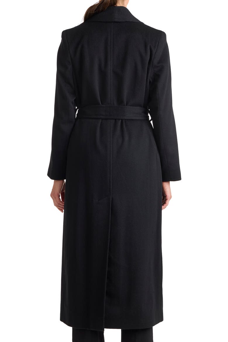 Cashmere Wrap Coat, Alternate, color, BLACK