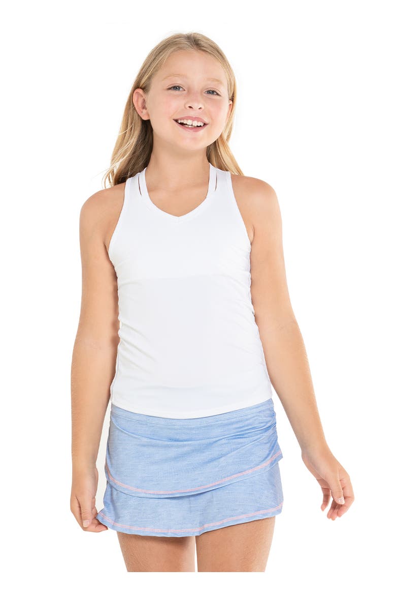 V-Neck Cutout Tank, Main, color, White