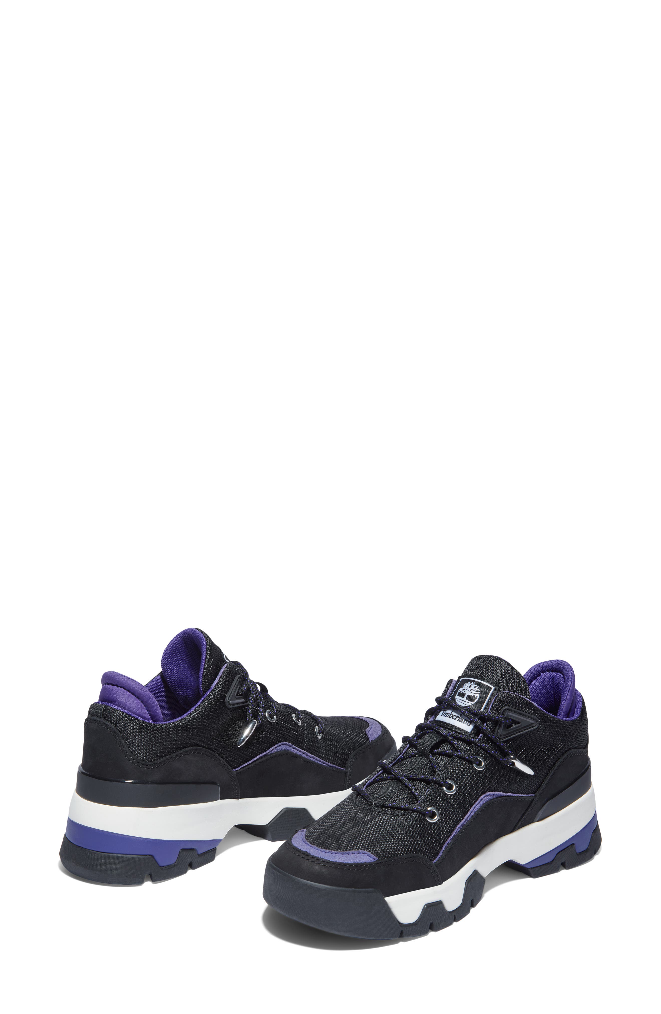 Euro Swift Low Hiking Boot, Alternate, color, BLACK MESH W PURPLE