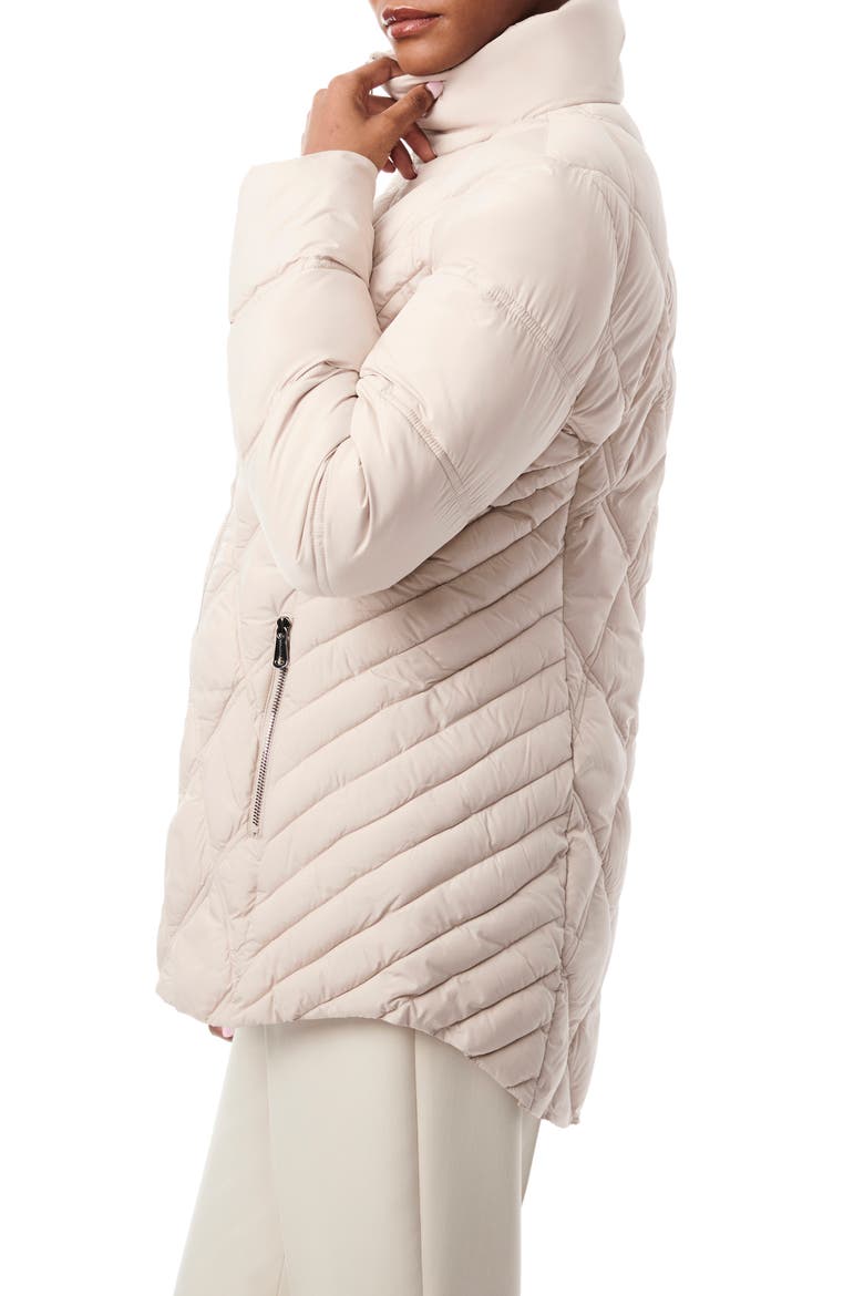 Glam Quilted Insulated Puffer Jacket, Alternate, color, EGGSHELL