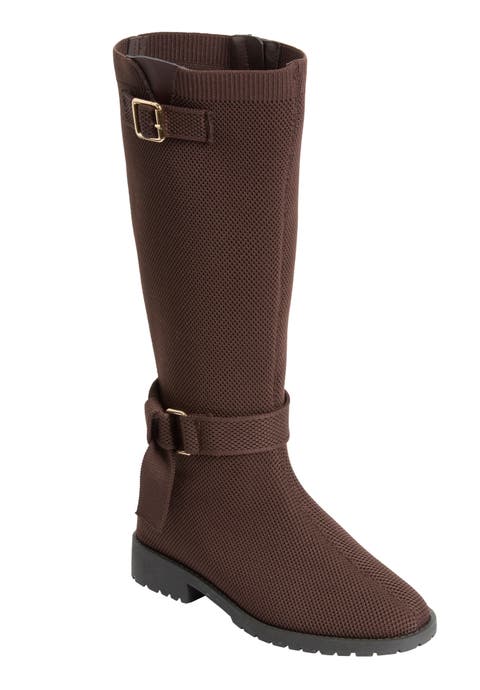 The Geraldine Stretch Wide Calf Boot
