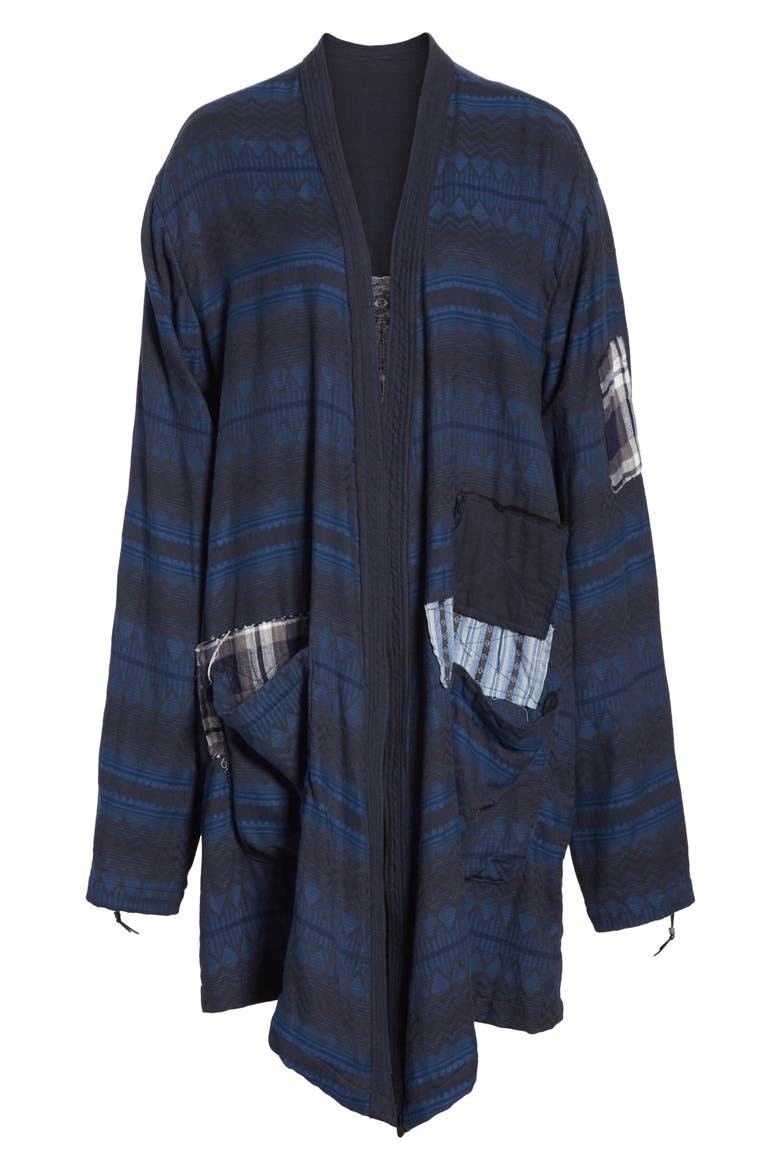 Swarovski Crystal Western Kimono, Alternate, color, BLUE