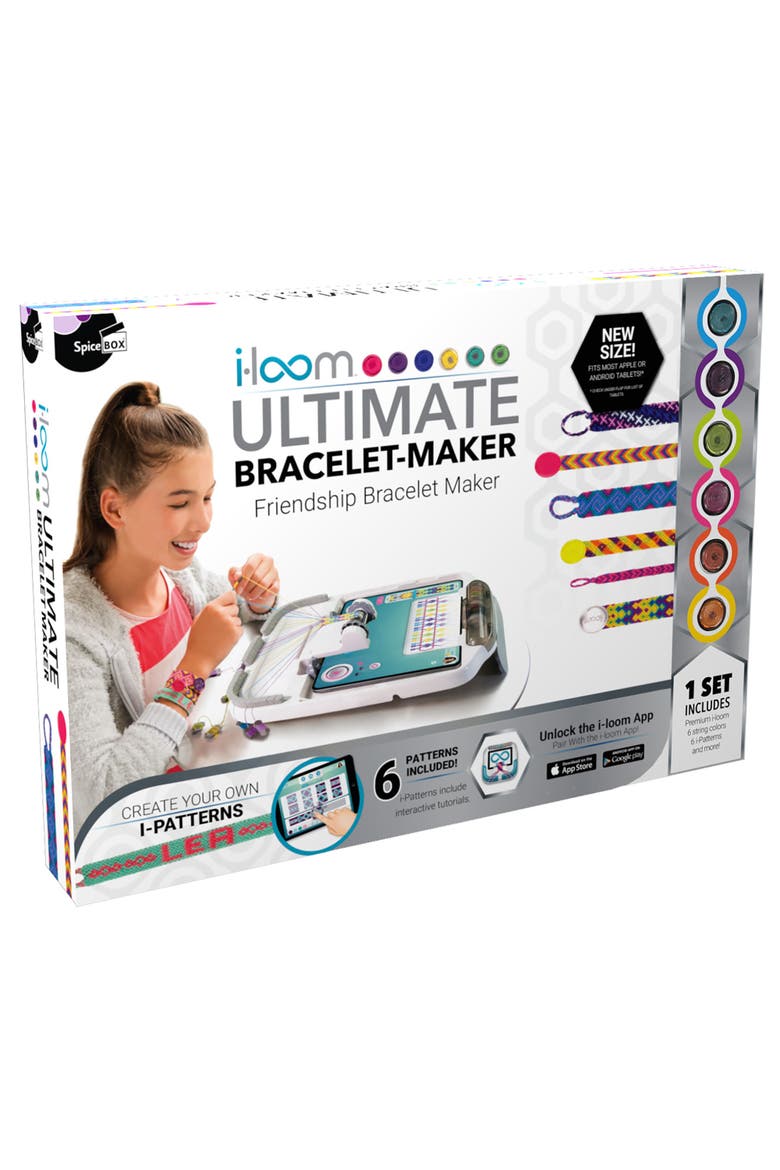 Spicebox, Iloom Bracelet Maker, Friendship Bracelet Making Kit, Main, color, Multicolored