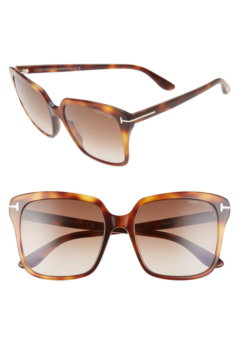 TOM FORD Faye 56mm Gradient Square Sunglasses (Women  display picture 1
