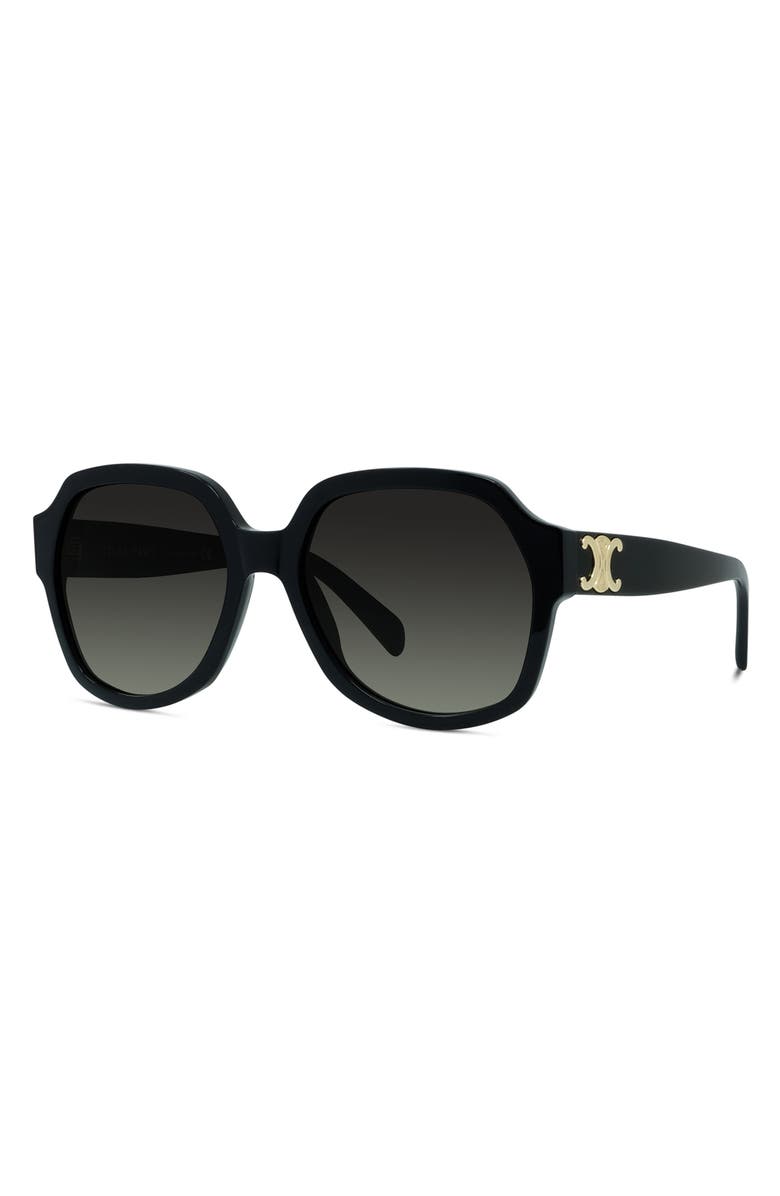 CELINE 56mm Round Sunglasses, Alternate, color, 