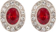 Susan Caplan 1990s Vintage Swarovski Red Crystal Earrings