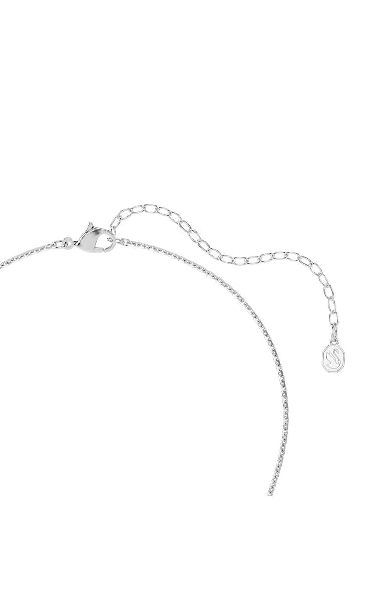 Swarovski Angelic Crystal Faux Pearl Necklace, Alternate, color, Silver/ White