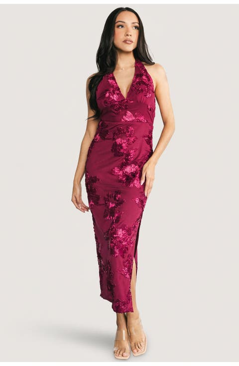 Lacey Halter Midi Dress