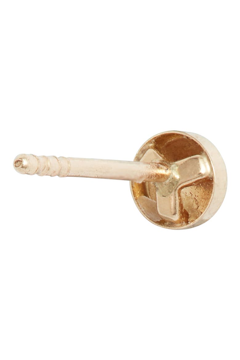 14K Gold Stud Earrings, Alternate, color, 14KY