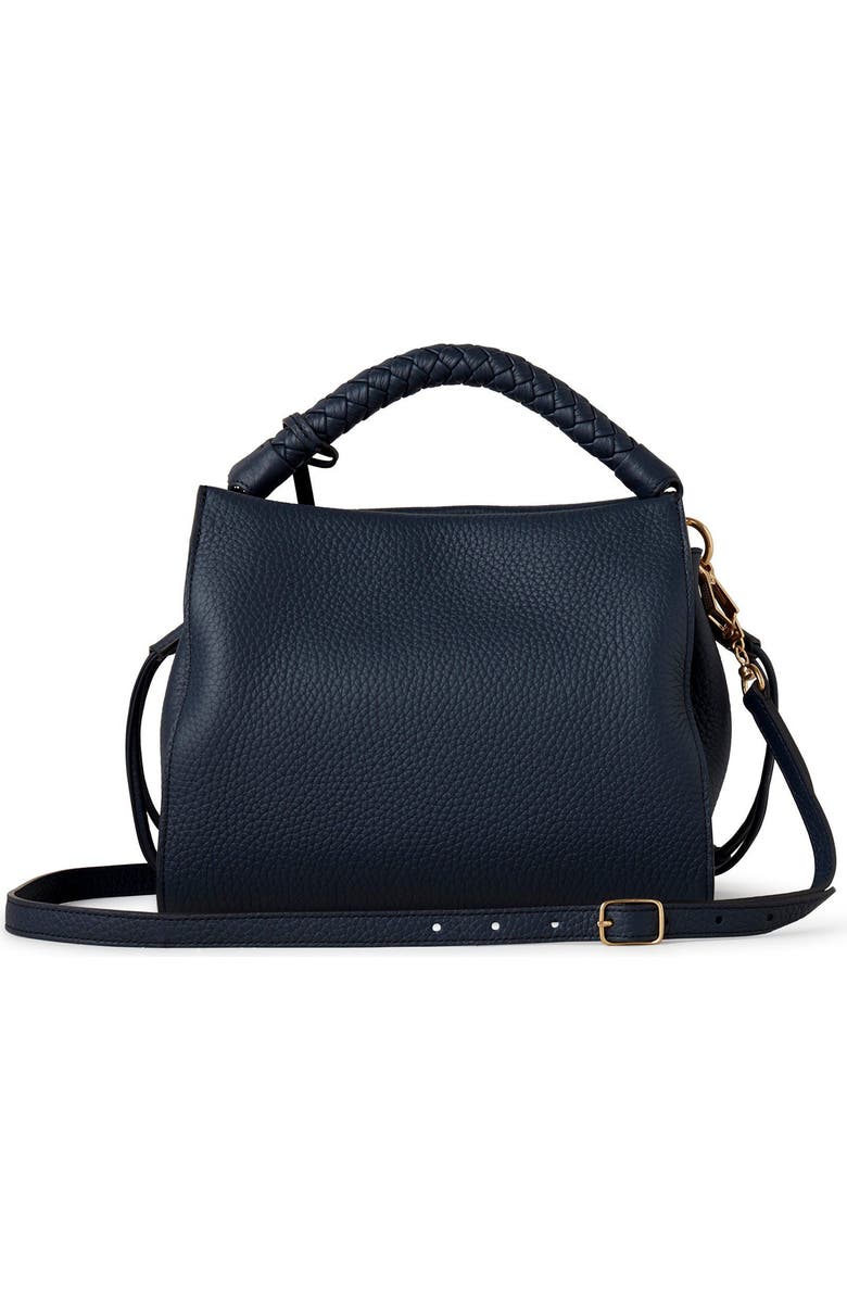 Mulberry Small Iris Leather Top Handle Bag, Alternate, color, Night Sky