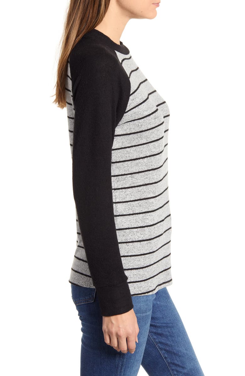 Loveappella Raglan Sleeve Knit Top, Alternate, color, 