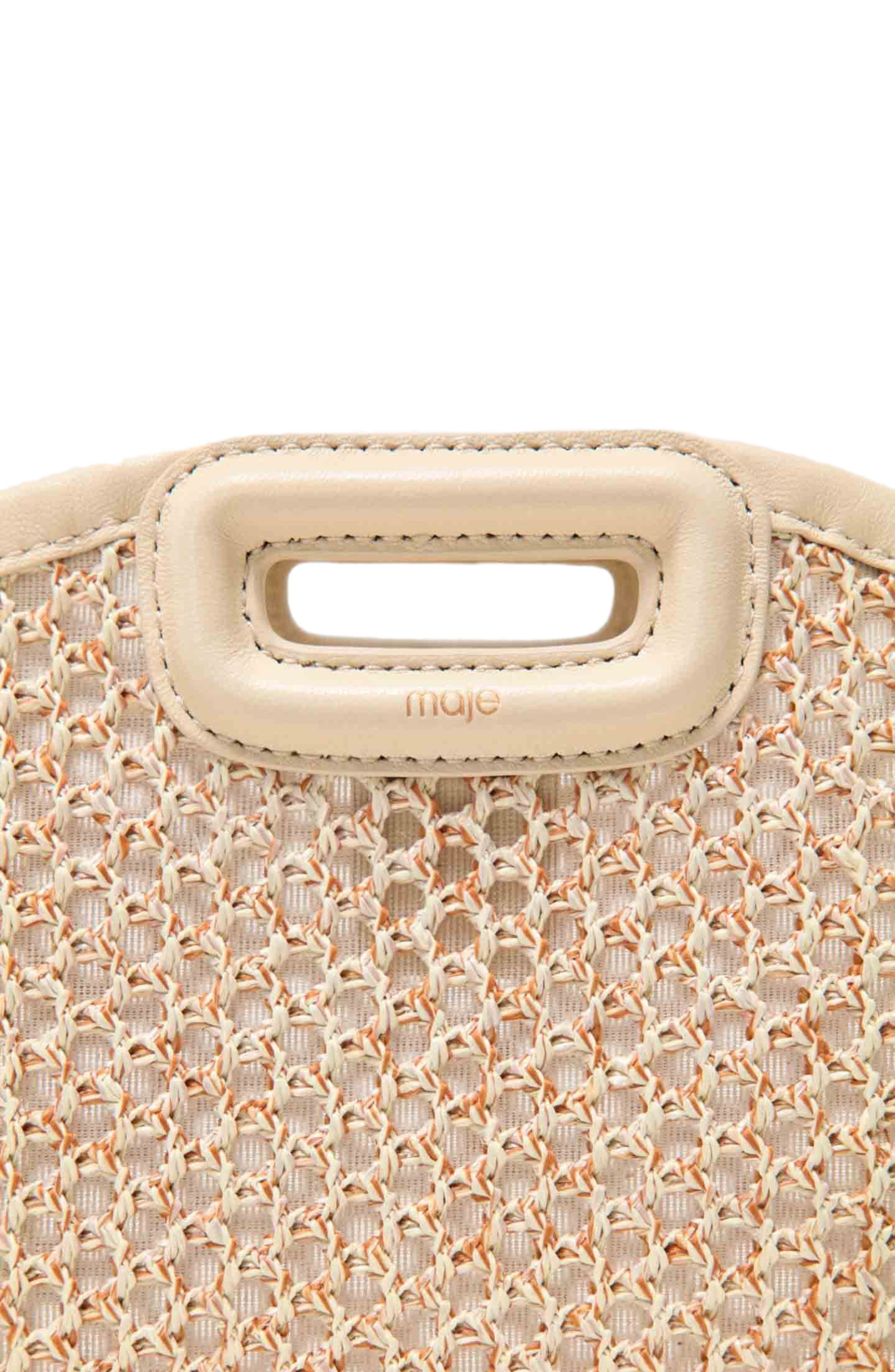 maje Miss M mini net bag, Alternate, color, Nude