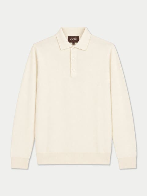 Cashmere Classic Polo Sweater
