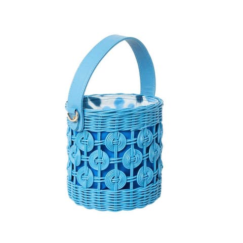 Maribella Wicker Bucket Bag