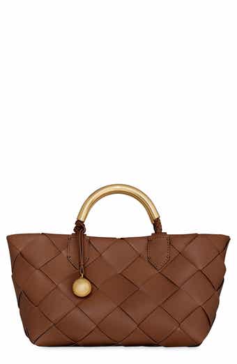 Mini Frankie Woven Leather Tote