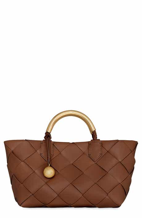 Mini Frankie Woven Leather Tote