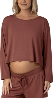Kindred Bravely Aria Casual Long Sleeve Cropped Top