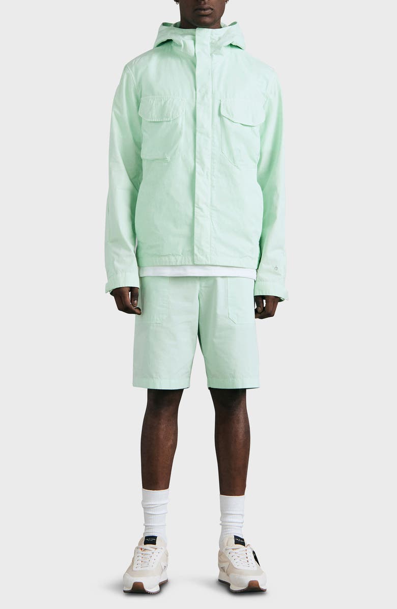 rag & bone Military Tactic Cotton Hooded Jacket, Alternate, color, Ltgrn