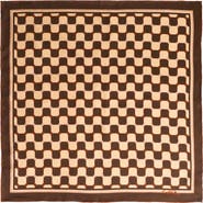 Lost Pattern "Checkerboard" Silk Bandana Scarf