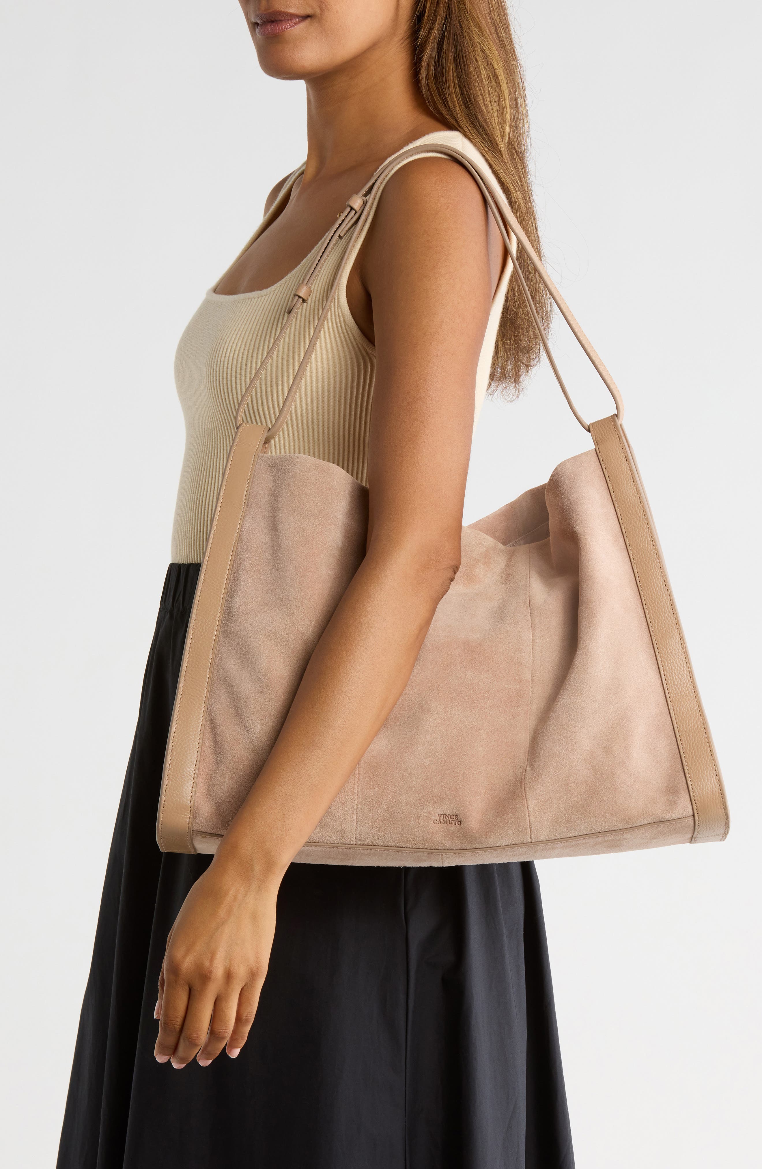 Vince Camuto Lisha Tote Bag, Alternate, color, Cappuccino