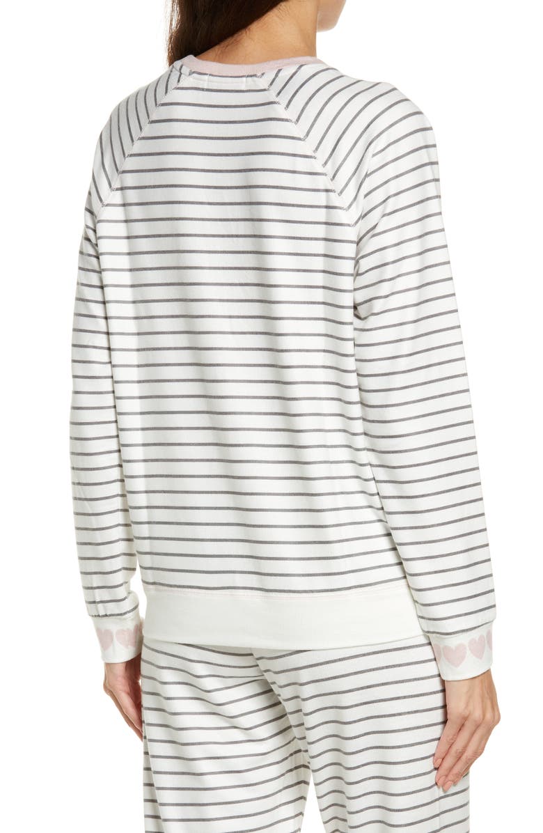 PJ Salvage La Vie En Rose Pajama Top, Alternate, color,