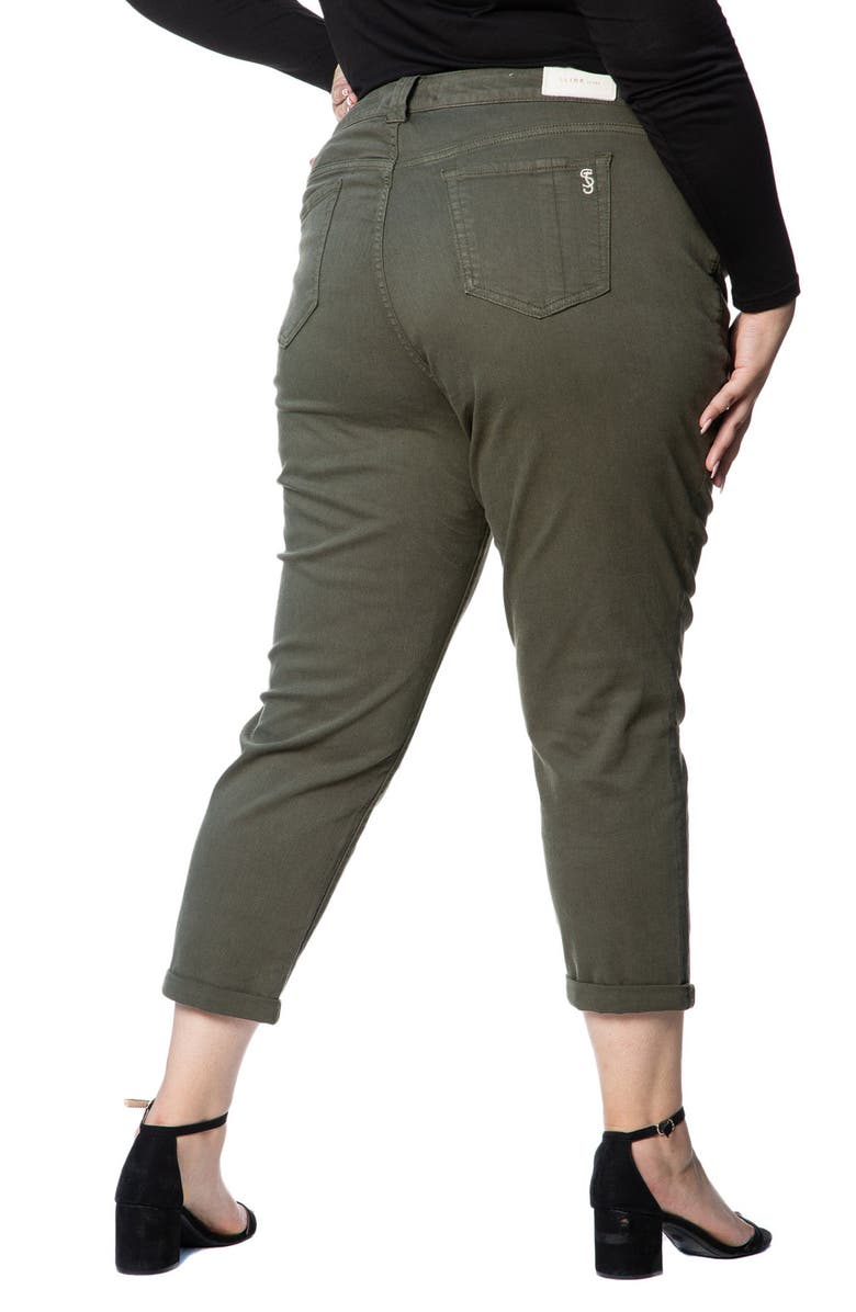 SLINK Jeans Boyfriend Jeans, Alternate, color, Bronze Green