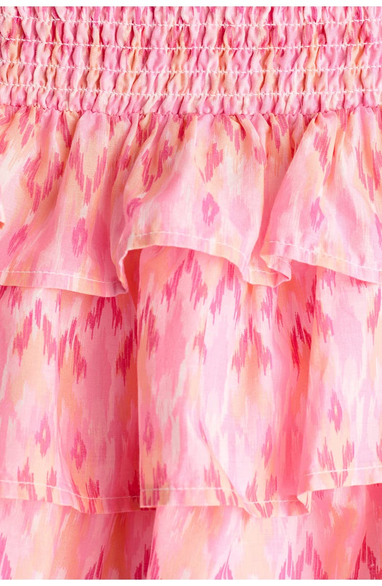 H&M Tiered Cotton Skirt, Alternate, color, Pink/Patterned