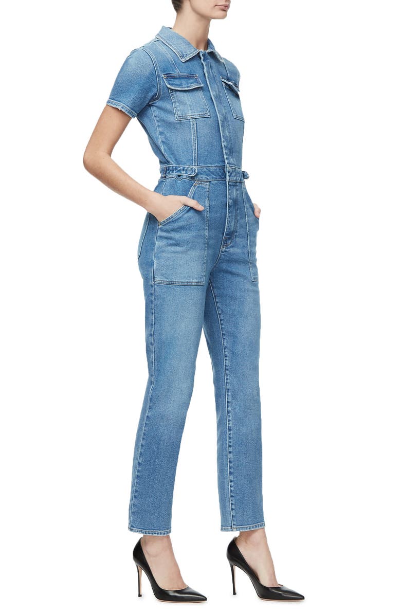 Good American Military Jumpsuit, Alternate, color, Blue