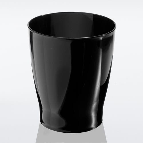 Zia Small Round Plastic Bathroom Trash Can