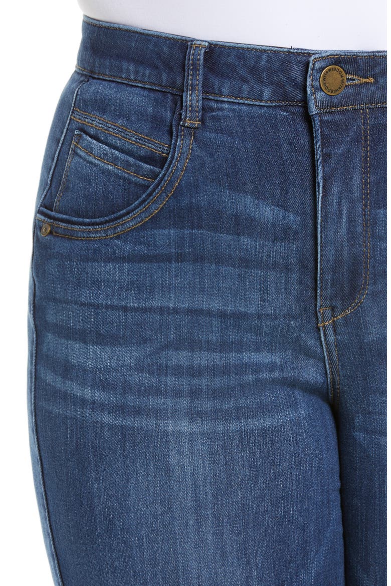 Ab-solution High Waist Ankle Slim Straight Leg Jeans (Nordstrom Exclusive), Alternate, color, BL-BLUE