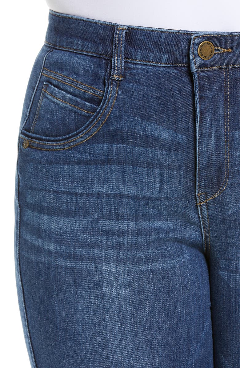 Wit & Wisdom Ab-solution High Waist Ankle Slim Straight Leg Jeans, Alternate, color,
