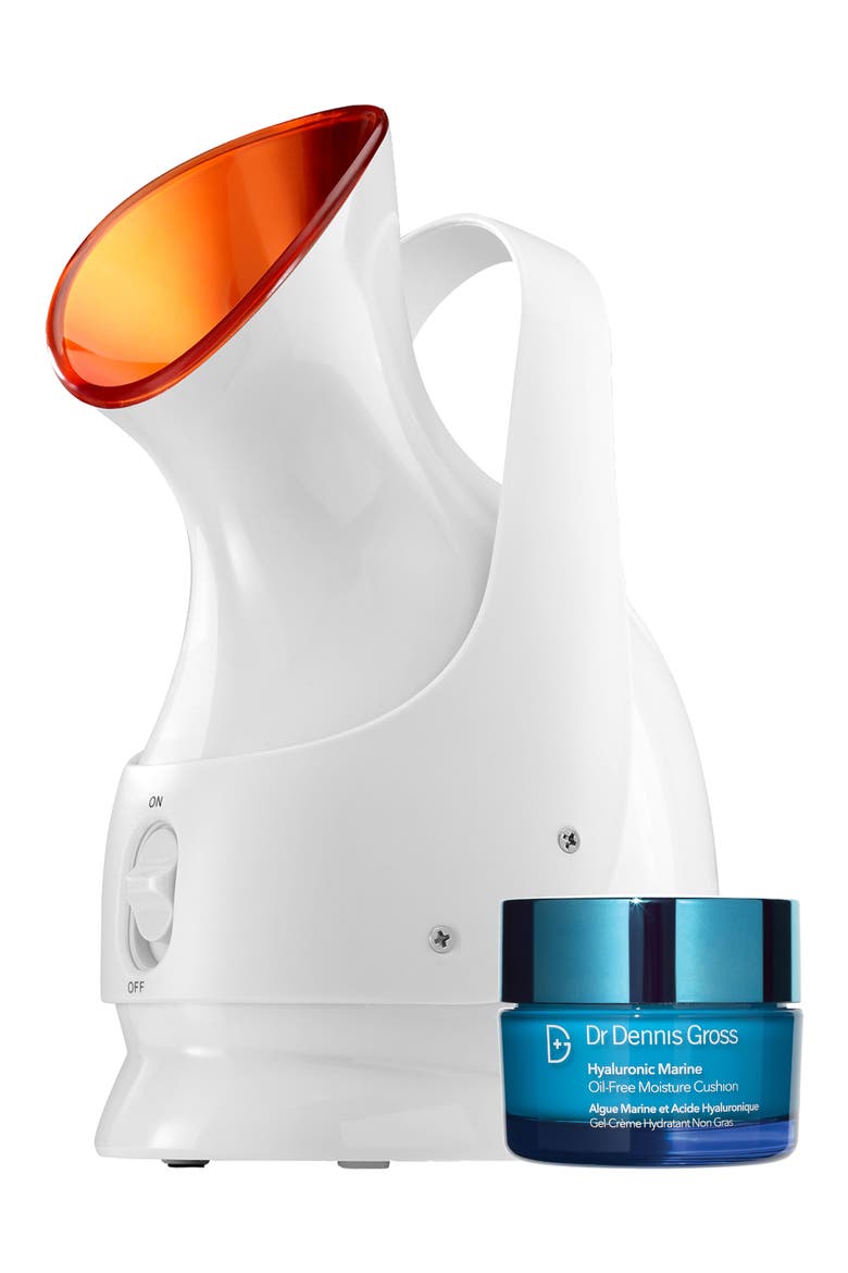 Pro Facial Steamer & Hyaluronic Marine Oil-Free Moisture Cushion Set $209 Value, Main, color, NO COLOR