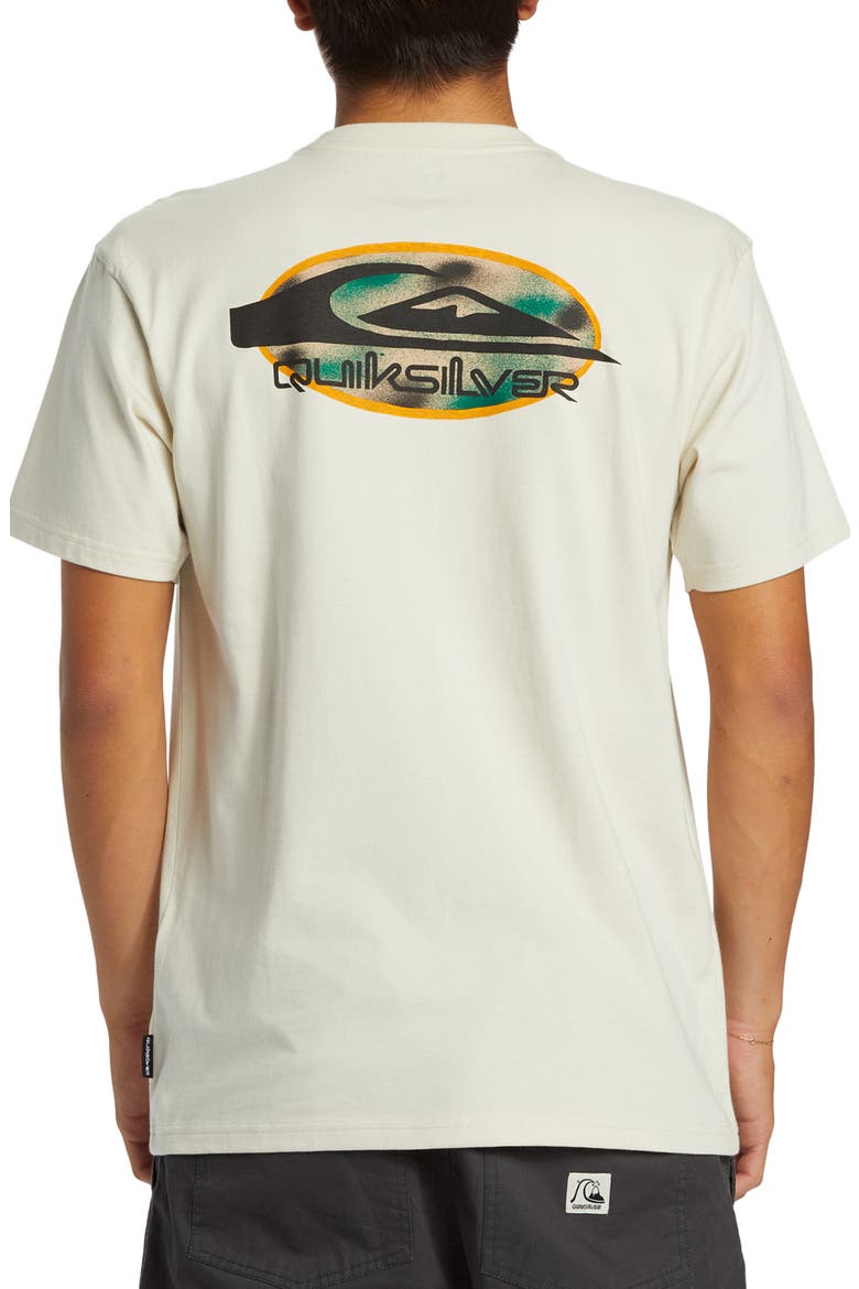 Retro Rocker Organic Cotton Graphic T-Shirt, Alternate, color, SILVER BIRCH