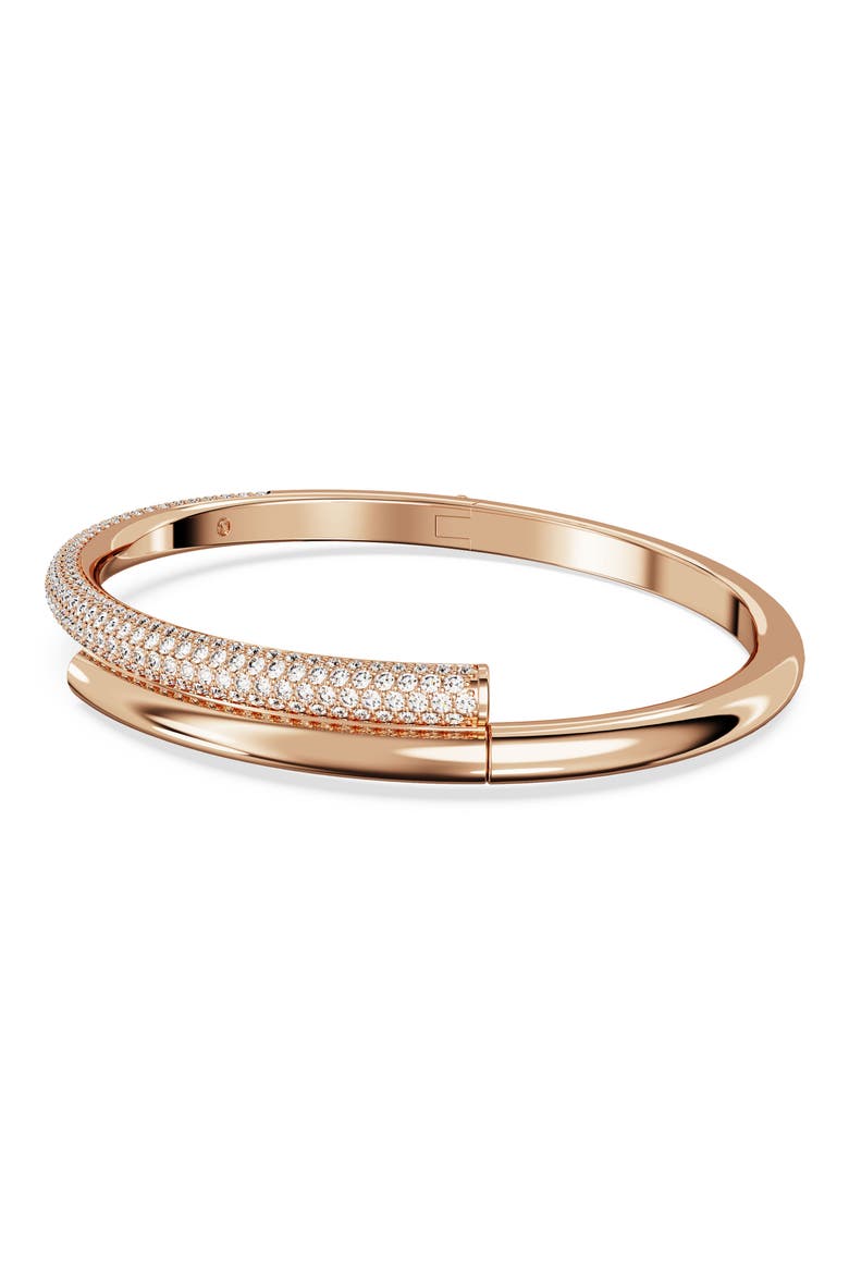 Dextera Crystal Bangle, Alternate, color, ROSE GOLD