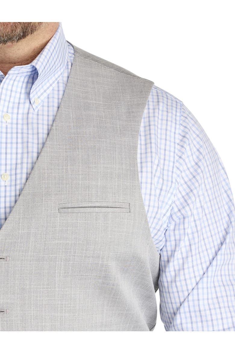 Big & Tall  Textured Vest, Alternate, color, GREY