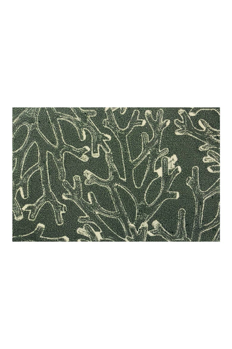 Coral X-Ray Indoor/Outdoor Doormat, Main, color, AQUA WHITE