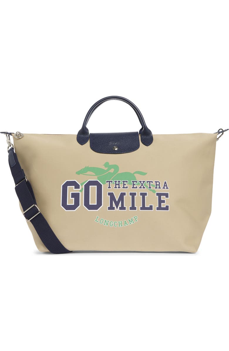 Longchamp Le Pilage Team Travel Bag, Main, color, Beige