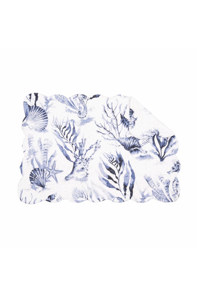 Midnight Lagoon Placemats Set of 6, 13" x 19", Alternate, color, Blue