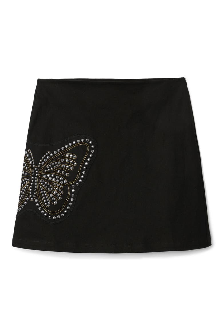 Fal Bangkok Miniskirt, Alternate, color, BLACK